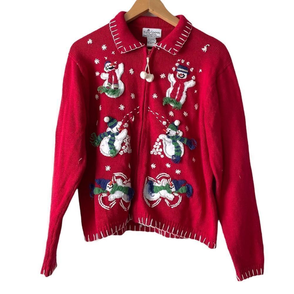 CURATED BY RUA'H KIBRIYA: Vintage Women's Ugly Christmas/Winter Holiday Sweater 